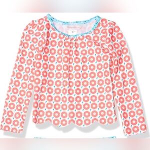 Tommy Bahama Girls Swimwear Rash Guard Long Sleeve Top Size 6